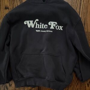 White Fox Boutique Black Hoodie Twin Flame